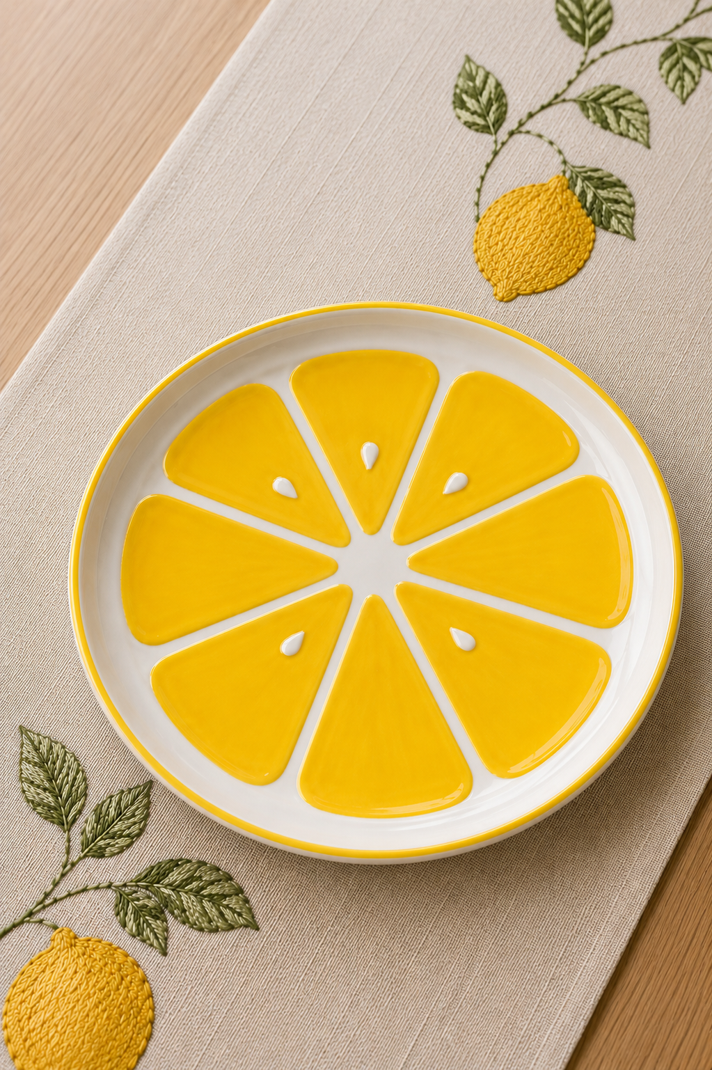 Ceramic lemon plate