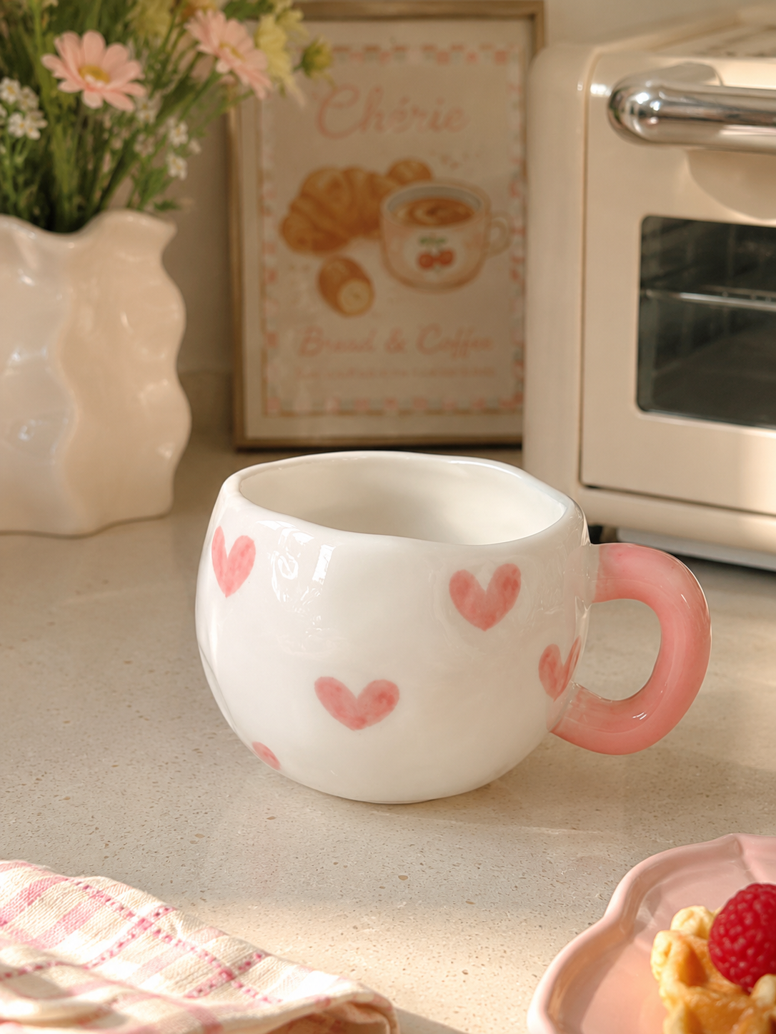 Heart pop ceramic mug
