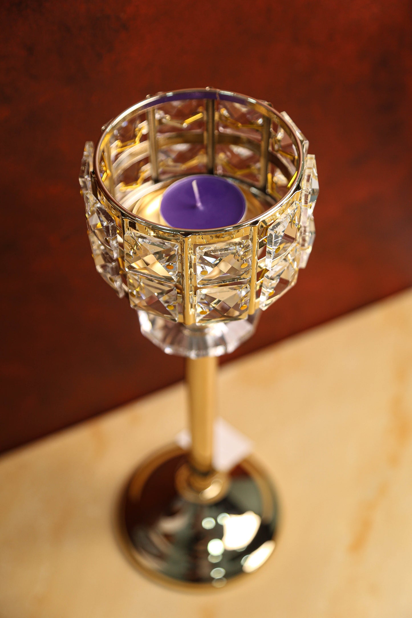 Crystal Halo Candle Stand - Vervok Collective