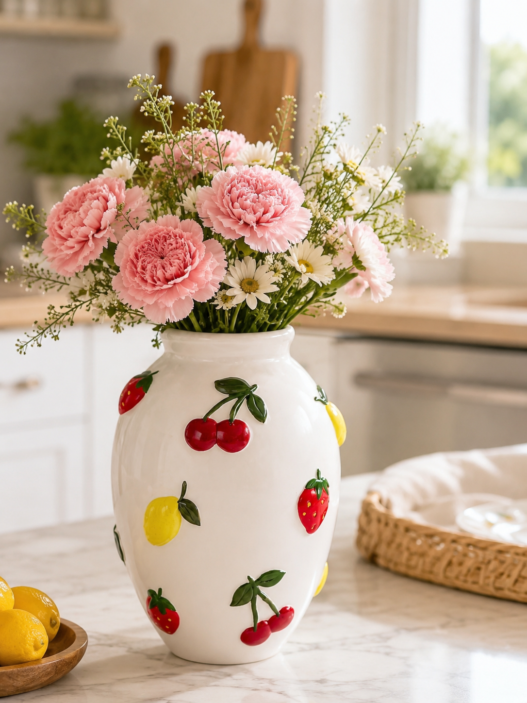 Ceramic Fruit Vase