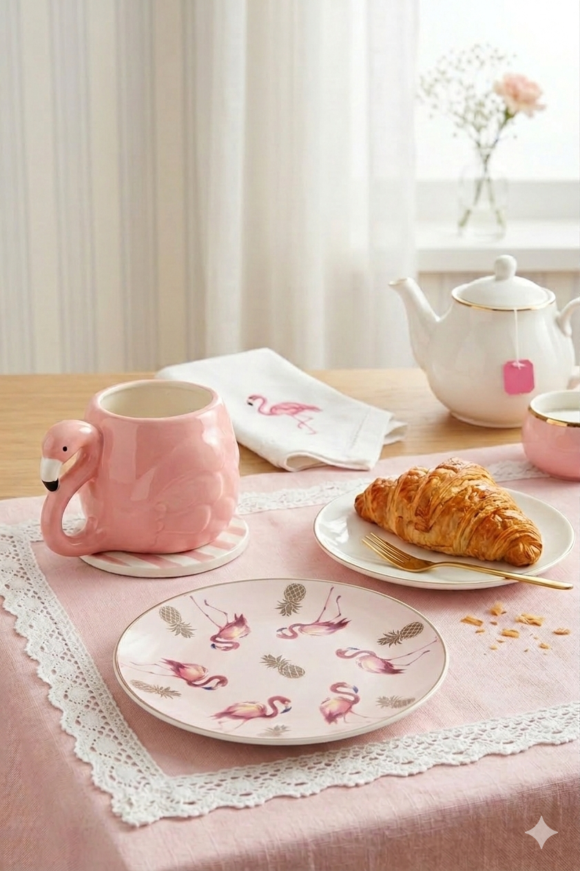 The Flora Flamingo Mug