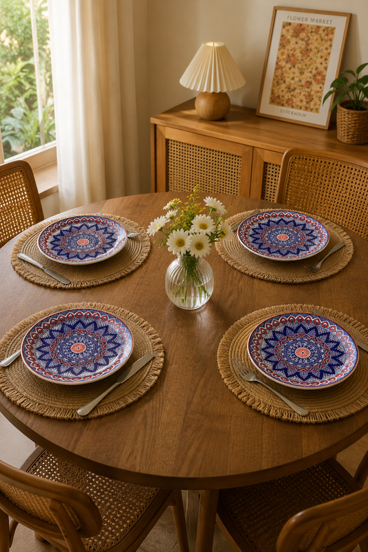 Ocean mandala plate