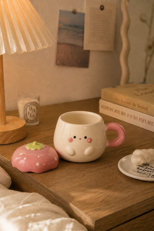Berry bunny ceramic mug