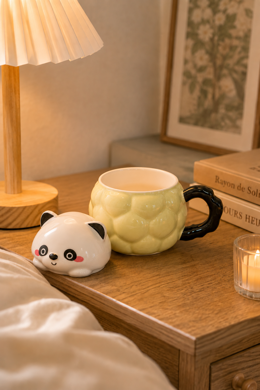 Fluffy panda mug
