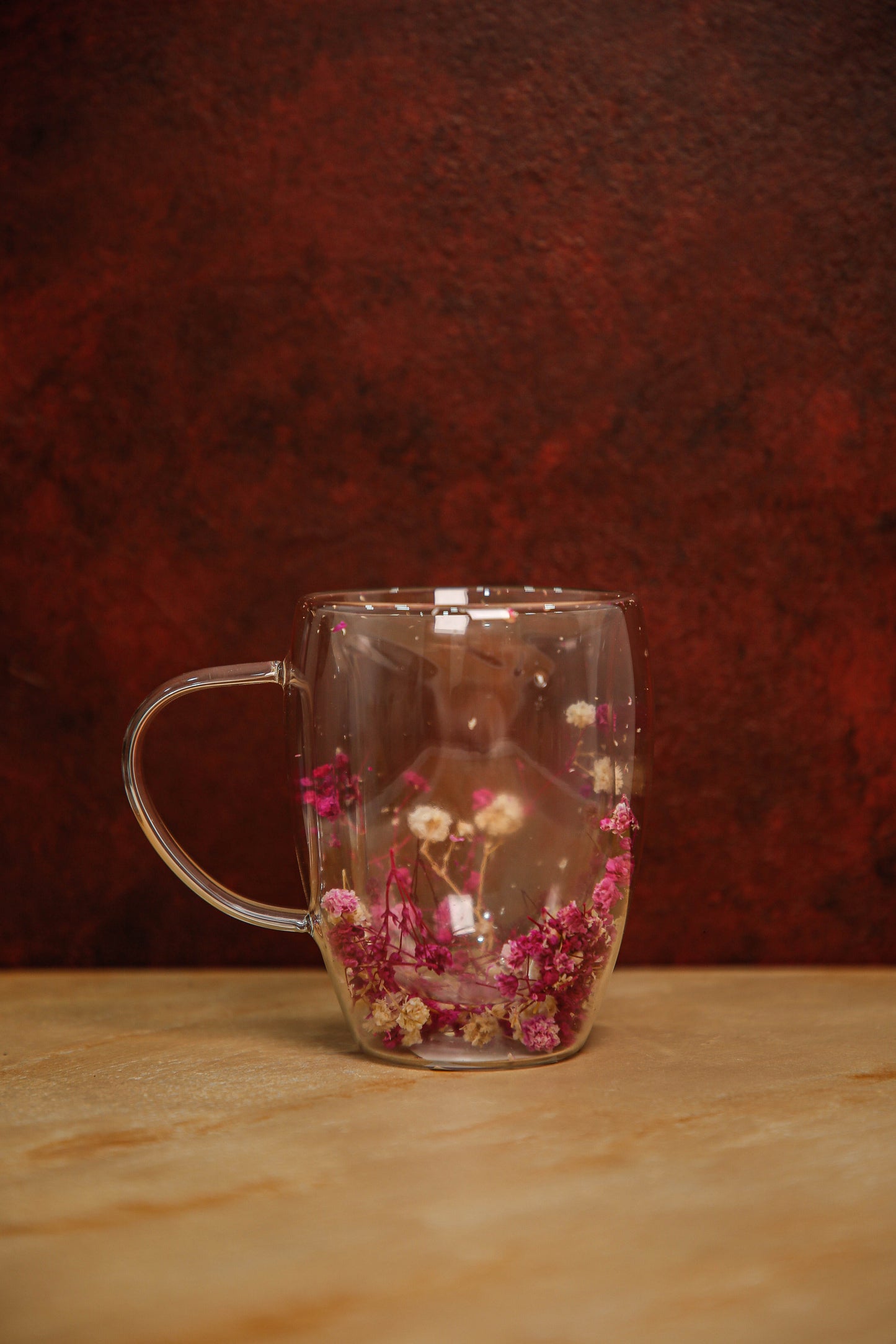 Double wall flower glass