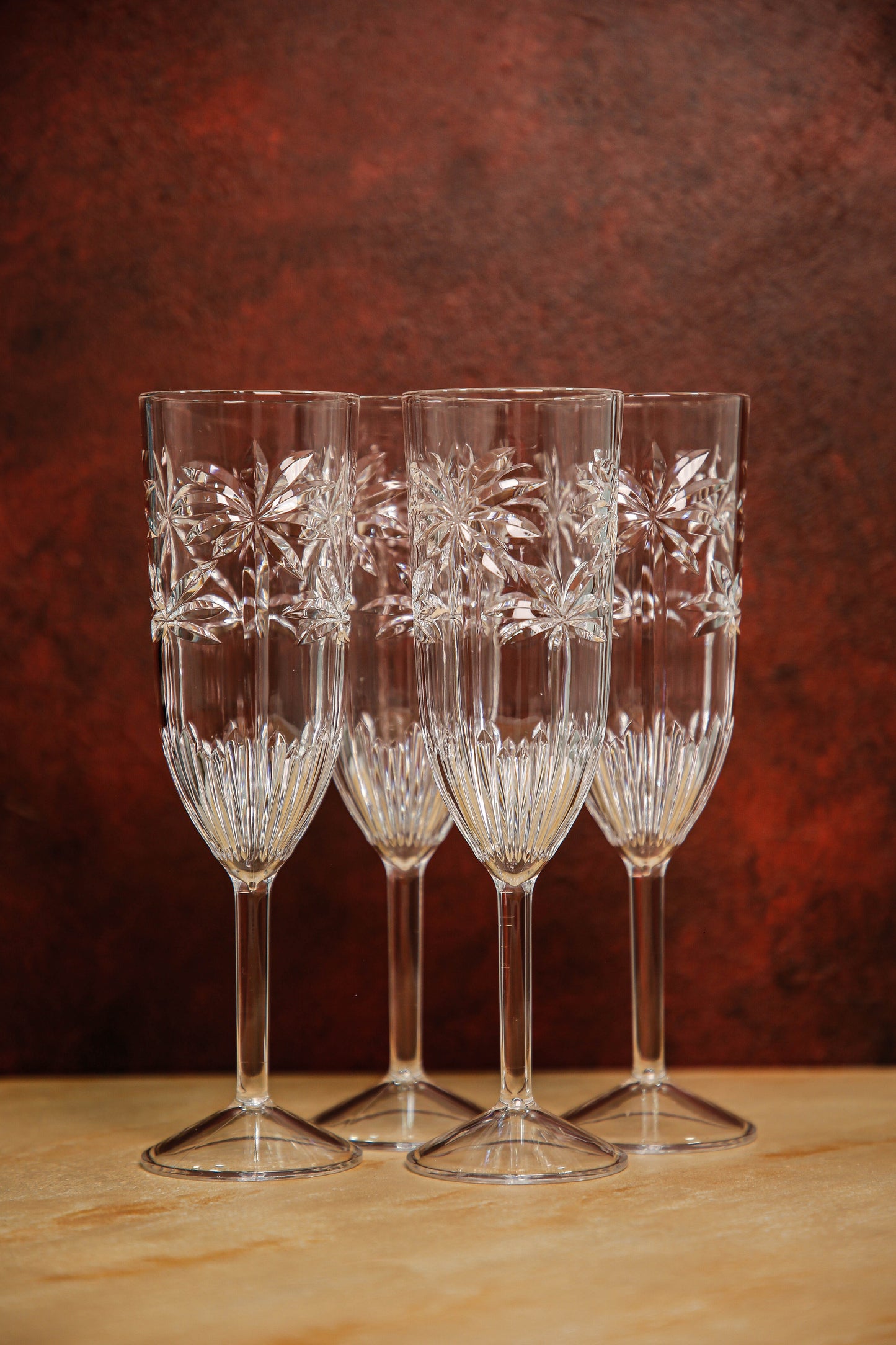 The acrylic palm flute set