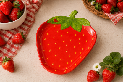 Strawberry Ceramic Plate