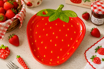 Strawberry Ceramic Plate