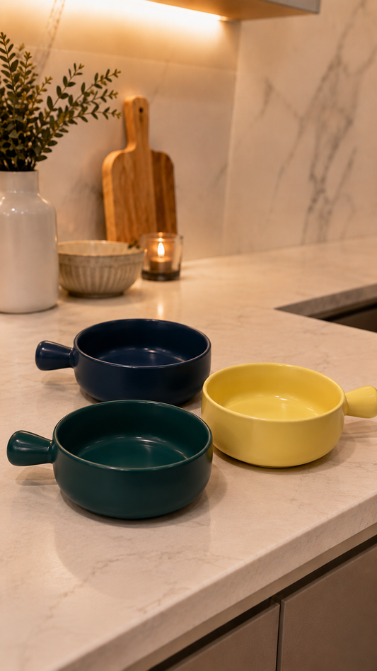 Vero ceramic handle bowl