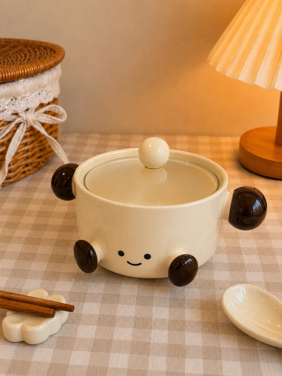 Mochi Muse Ceramic Pot with Lid