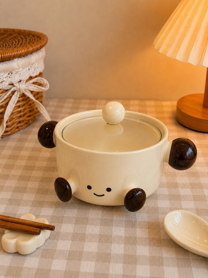 Mochi Muse Ceramic Pot with Lid