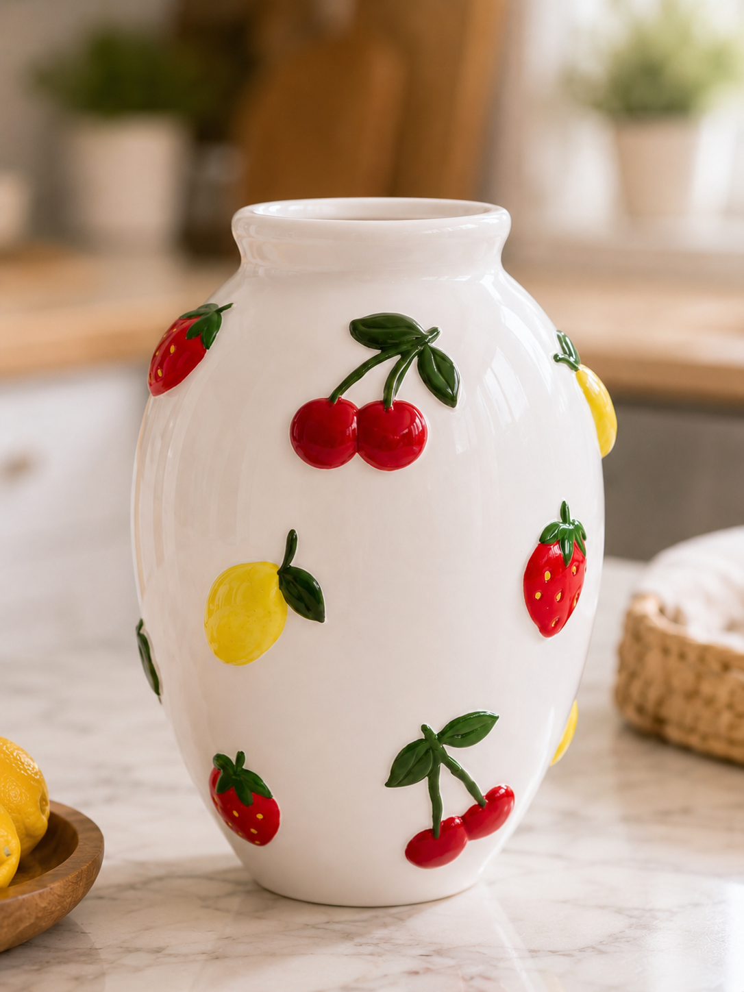 Ceramic Fruit Vase