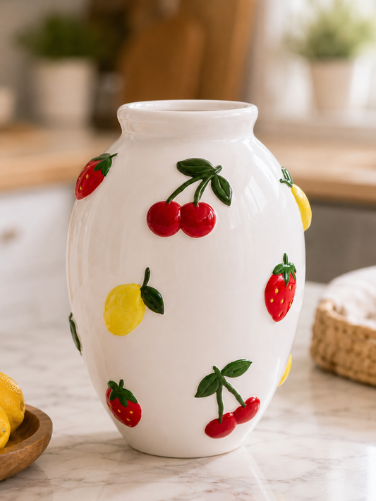 Ceramic Fruit Vase