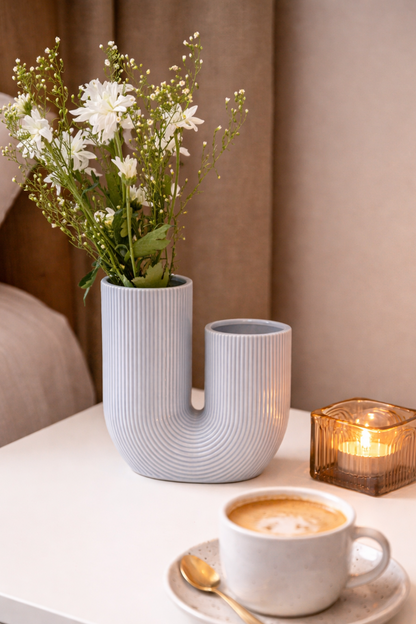 Urbane U-Curve Ceramic Vase