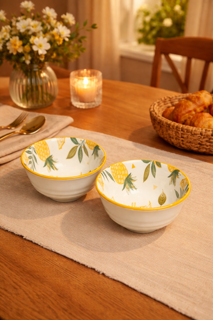 Pine & Gold Dessert Bowl Set