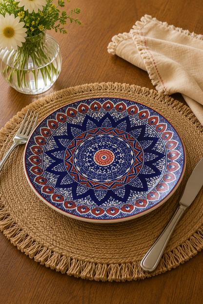 Ocean mandala plate