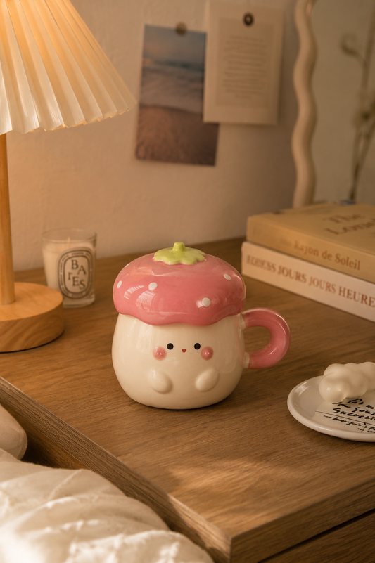 Berry bunny ceramic mug