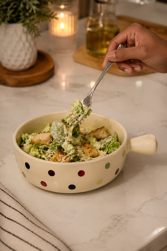 Ceramic designed handy bowl