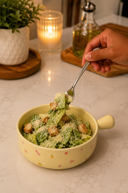 Ceramic designed handy bowl