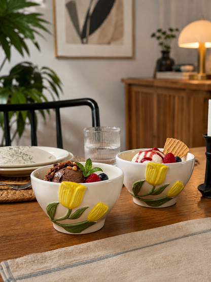 3D tulip dessert bowl