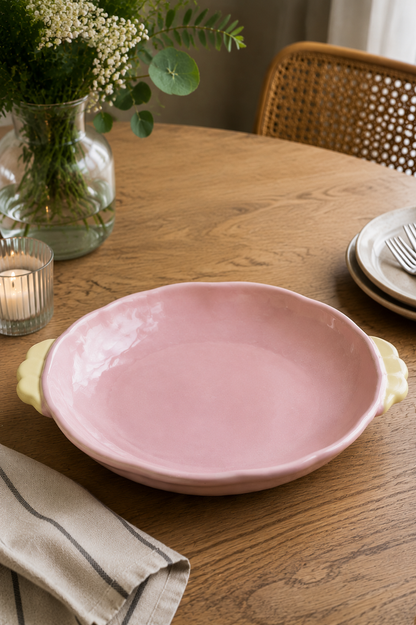 Petal Edge Ceramic Serving Bowl