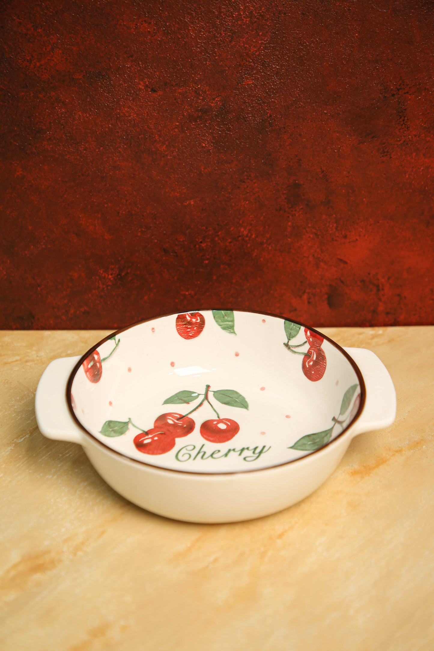 Vintage Cherry Handle Dish