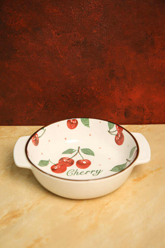 Vintage Cherry Handle Dish