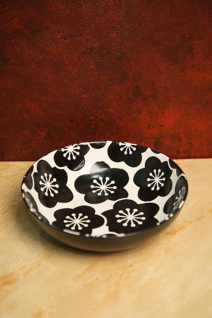 Noir Blossom Statement Bowl