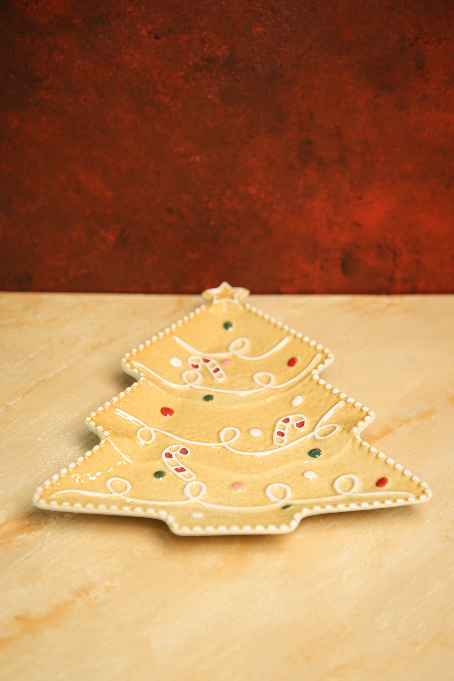 Gingerbread Cookie Tree Plate