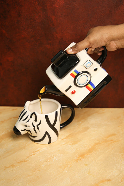 Limited edition mini camera teapot