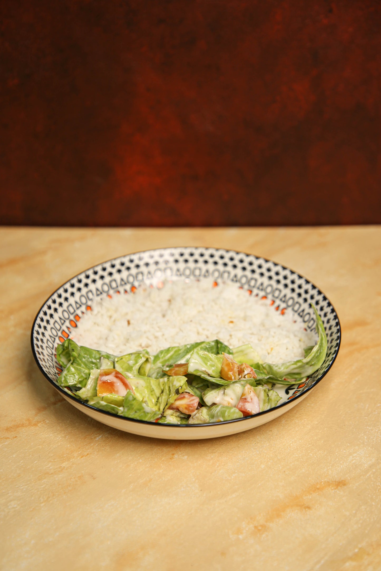 Orange Mandela Plate