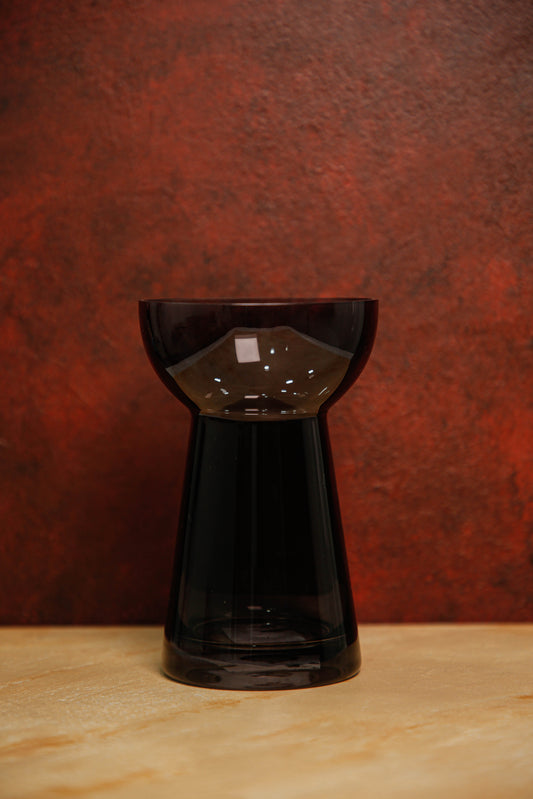 Midnight glossy vase