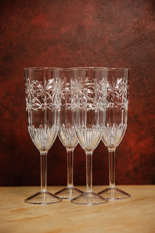 The acrylic palm flute set