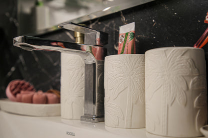 5 piece palm bathroom set