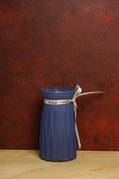 Midnight Blue Glass Vase - Vervok Collective