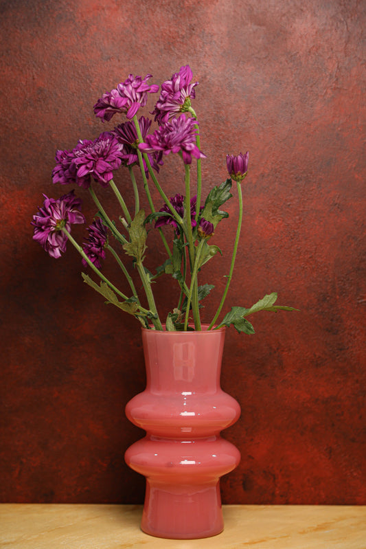 Rosé Cascade Glass Vase - Vervok Collective